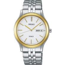 Seiko Sadn004 Dolce Solar White Men's Watch