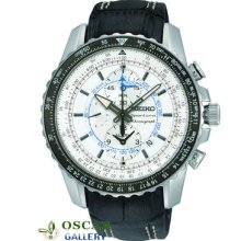 Seiko Sportura Snaf01p1 Chronograph With Alarm Men's Watch 2 Years Warranty