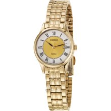 Seiko Women's Gold Plated Bracelet Watch - SXDC44 ...