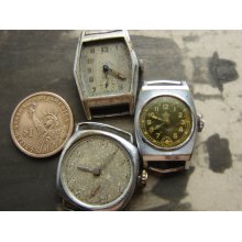 Set of 3 -- Featured - Steampunk watch - Watch case with cap - Vintage Watch case Steampunk case