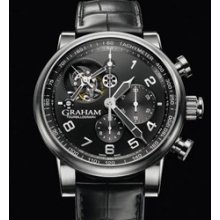 Silverstone Tourbillograph (SS / Black / Leather Strap)