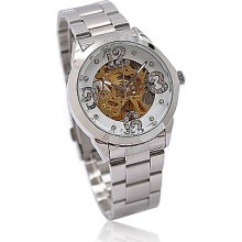 Stainless New Fashion Steel Mechanical Unisex Wrist Watch UN1