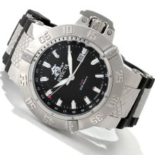 Stainless Steel Subaqua Gmt 500m Diver Black Dial Strap