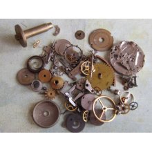 steampunk watch parts -Vintage WATCH PARTS gears - Steampunk parts - k33 Listing is for all the watch parts seen in photos