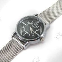 Style Stainless Steel Lady Wristwatch Xmas Gift U3xh