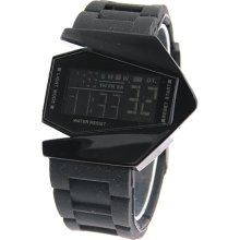 Stylish Plane-Shaped Waterproof Unisex Digital Watch with Backlight
