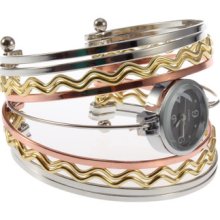 Stylish Women Ladies Charm Feminine Bracelet Dial Quartz Wrist Watch Tone Bangle