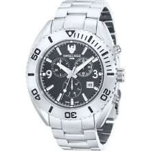Swiss Eagle Men's 'torpedo' Black Chronograph Watch
