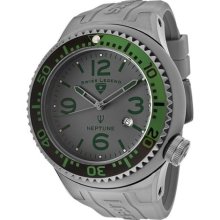 SWISS LEGEND Watches Men's Neptune Grey Dial Grey Silicone Grey Silic