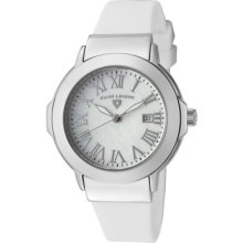 Swiss Legend Women's South Beach White Mother Of Pearl Dial White Sili