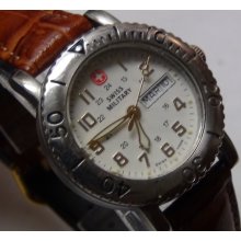 Swiss Military Ladies Swiss Made MilitaryTime Calendar Diver Watch $495