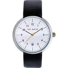 Ted Baker 3-Hand with Date Black Leather Men's watch #TE1091