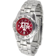 Texas A&M Aggies Sport Steel Band AnoChrome-Ladies Watch