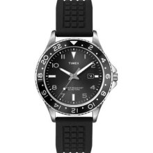 Timex Men's Black Resin Strap Watch, Date, Ameritus, 50 Meter Wr, T2p029