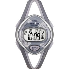 Timex Women's Ironman Sleek 50-lap Floral Chronograph Alarm Watch T5k376