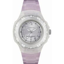 Timex Women's Ironman T5K368 Pink Resin Quartz Watch with Silver Dial