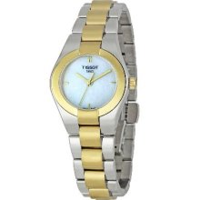 Tissot T0430102211100 Watch Glam Sport Ladies - White MOP Dial Two Tone Steel Case Quartz Movement