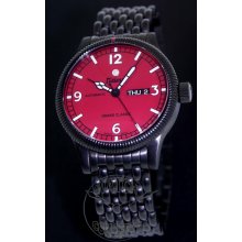 Tutima Grand Classic wrist watches: Black And Red Classic 628-14