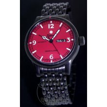 Tutima Grand Classic wrist watches: Black And Red Classic 628-14