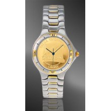 UC125-MCC3-2 US Constitution Mens Bracelet Medallion Watch Mens Two-To