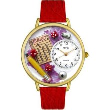Unisex Bunco Royal Blue Leather and Goldtone Watch in Gold ...