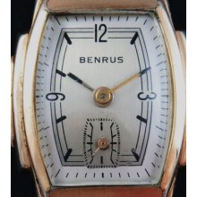 Vintage Benrus Art Deco Old Dress Watch Gold Filled Uhr Reloj Montre Orologio