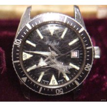 Vintage Chalet Automatic Mens Divers Watch Working
