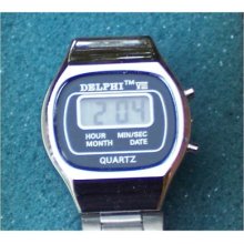 Vintage Delphi Viii Ladies Quartz Lcd Watch