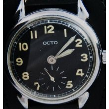 Vintage Military Mens Swiss Old Watch Uhren Reloj Montre Orologio Ca 1950