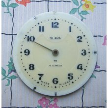 Vintage plastic&metal clock face,dial.
