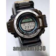 Vintage Rare Casio Atc-1100 Digital Watch Compass Altimeter Baromet Thermometer