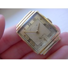 Vintage Solid 14k Gold Lord Elgin Wind Up Wrist Watch