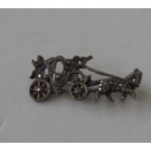 Vintage Sterling Princess Stage Coach With Horse-very Unusual