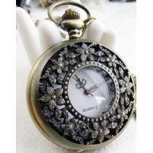 Virginia spend Pocket Watch Necklace Vintage Jewelry sweater chain hb13 Antique Pocket Watch Necklace Bronze Chain Pendant