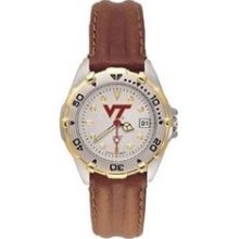 Virginia Tech All Star Womens (Leather Band) Watch ...