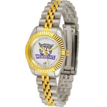 Weber State Wildcats Womens 23Kt Gold Watch