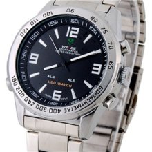 WEDE LED Diving Sports Watch with Tachymeter (Black)