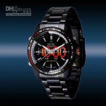 Weide Double Show Men Sport Digital Led Watch Quartz Mens Dive Stain