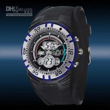 Weide Rubber Mens Sport Digital Led Watch Jelly Men Dive Dual Displa