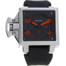 Welder By U-boat Mens Lefty K-25 Series Stainless Steel Case Orange Style Watch