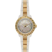 White / Gold TOYWATCH Mini Metal Plasteramic Watch - Jewelry