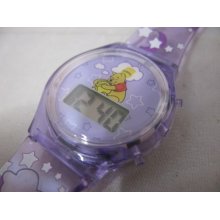 Winnie The Pooh, Disney, Lights Up, Purple Band, Very Cool Kids Watch, 0140,lk