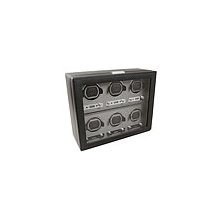 Wolf Designs Viceroy 2.7 6 PC Winder Watchwinder - Black 456802 Sale