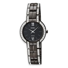 Women's Black Ion Modern Dress Watch