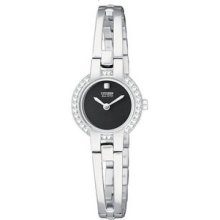 Womens Citizen Ecodrive Silhouette Bangle Watch In Stainless Steel(ew9990-54e)