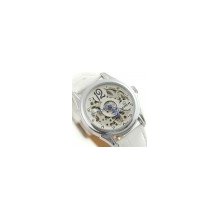 Womens Ladies White Skeleton Automatic Grace Wrist Watch Mechanical watch Gift