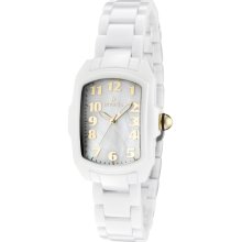 Women's Lupah White Mother Of Pearl Dial White Ceramic