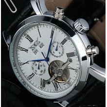 Wrist watch Men'sAutomatic Mechanical Watch Tourbillon Mechanical Leather Automatic watch