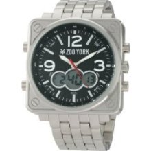 Zoo York Men's Zy1019 Yankees Spring 2011 Square Analog-digital Case Watch