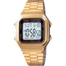 100% Casio Original Watch Gold Retro Vintage A-178wga-1a Steel